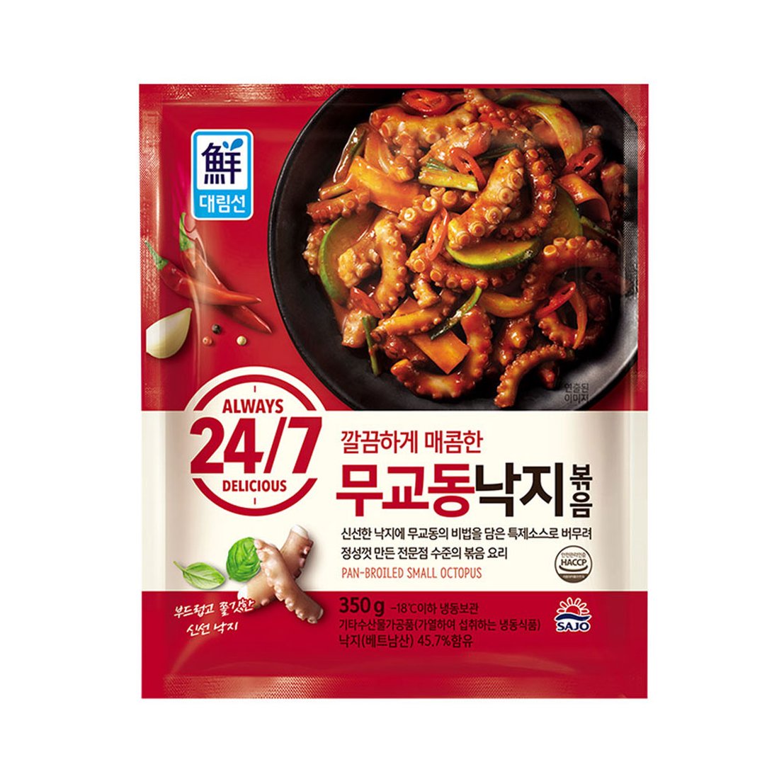 SJ - 24/7 Stir-Fried Webfoot Octopus 24/7 무교동낙지볶음 350g