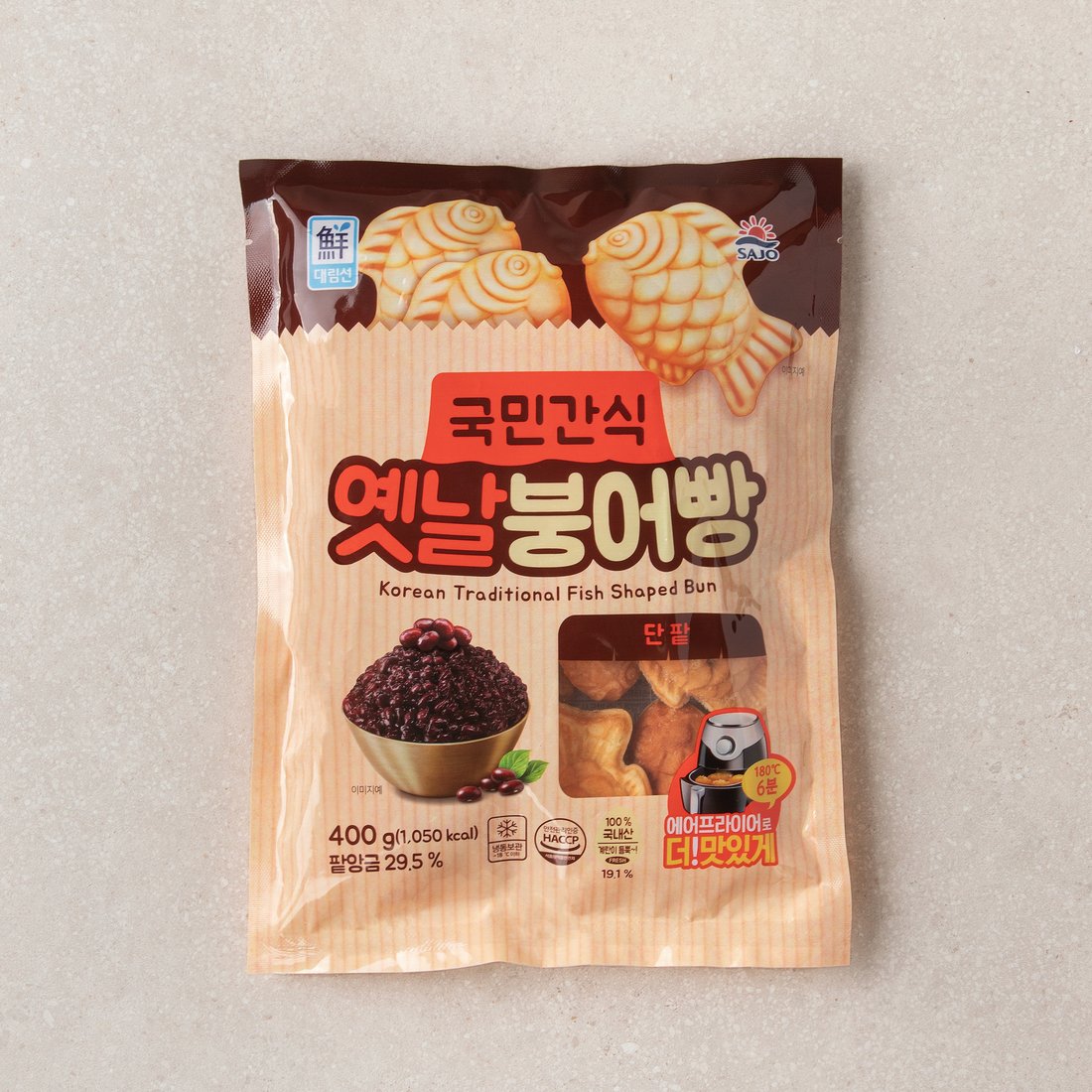 SJ - Fish Shaped Bun (sweet red bean paste) 단팥 붕어빵 400g