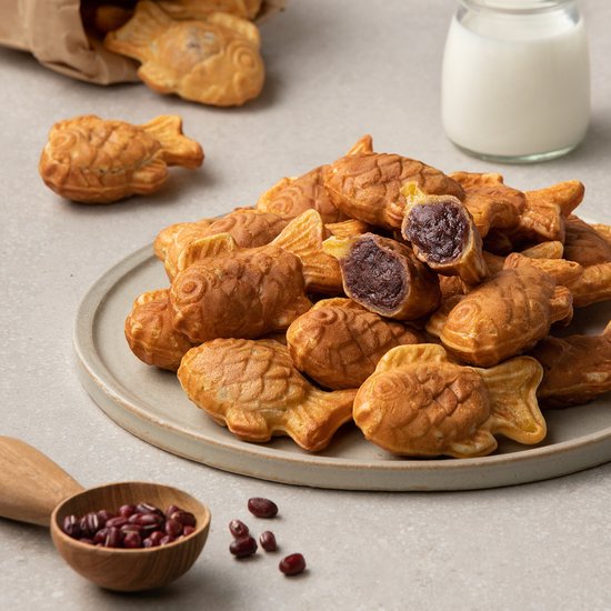 SJ - Fish Shaped Bun (sweet red bean paste) 단팥 붕어빵 400g