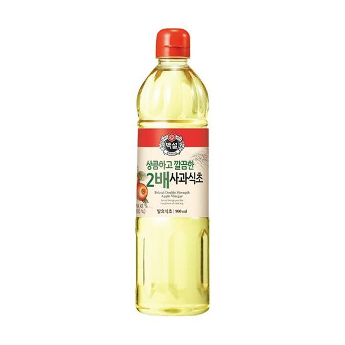 CJ Baeksul Apple Vinegar (2X) 900ml/ CJ 백설 2배 사과식초 900ml