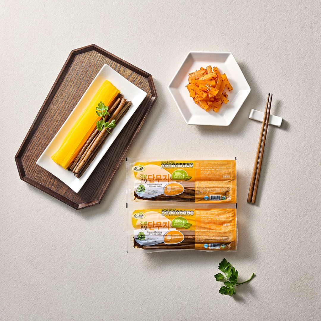 [Singram] Burdock & Pickled Radish for Gimbap 250g 1pack / 싱그람 김밥우엉단무지 250g 1팩