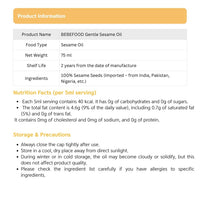 [Bebefood] Gentle Sesame Oil 75ml 베베푸드 순한 참기름 75ml