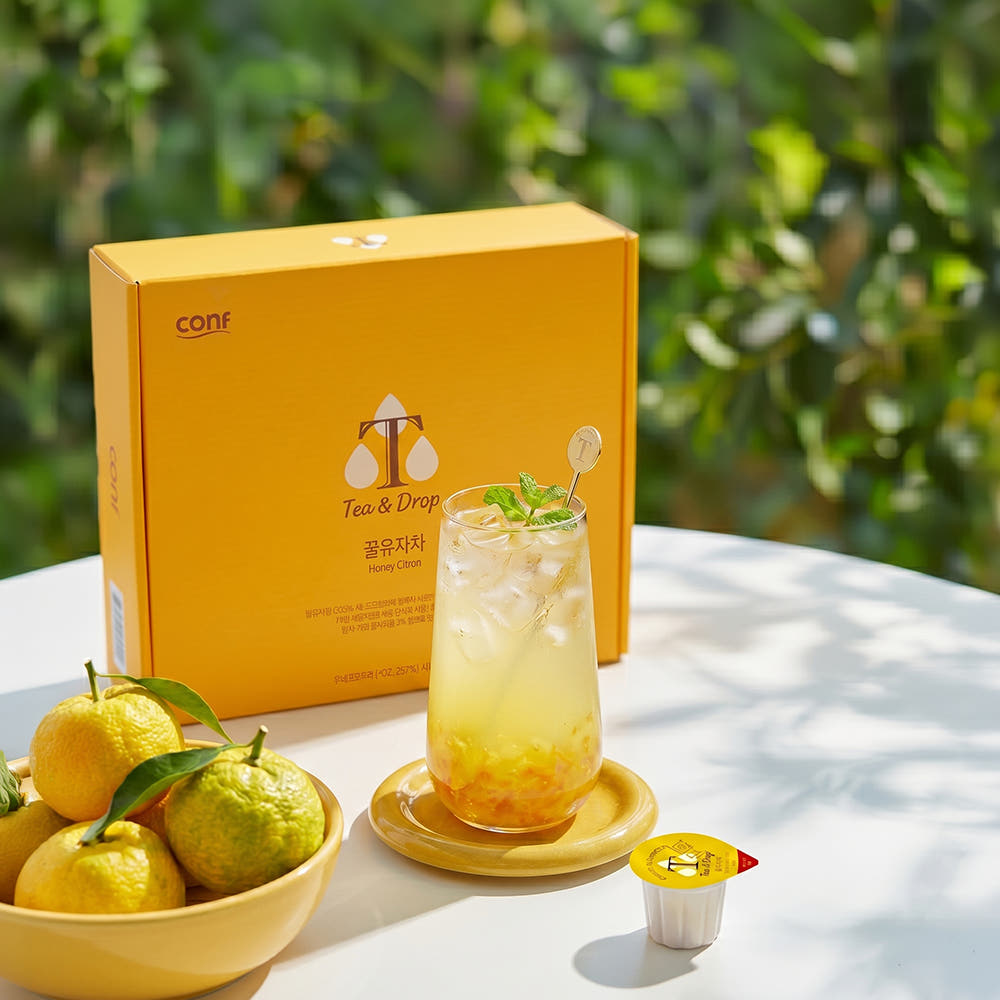 [KONF]Tea&Drop Goheung Honey Citron Tea Liquid Portion Capsules 30g(30pcs) 코엔에프 티앤드롭 고흥 꿀유자차 액상소분포장 캡슐유자차 30g(30개)