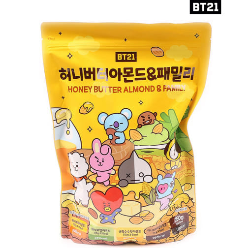 [BT21] Honey Butter Almond Family 250g BT21 허니버터아몬드&패밀리 250g
