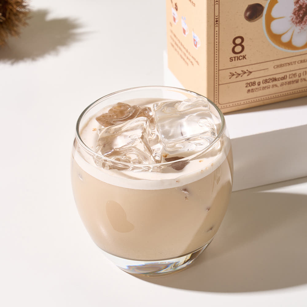 [Aroma Ville] Pistachio Cream Latte/Chestnut Cream Latte (26g × 8 sticks) 아로마빌레 피스타치오 크림라떼 / 공주밤 크림라떼 (26gx8스틱)