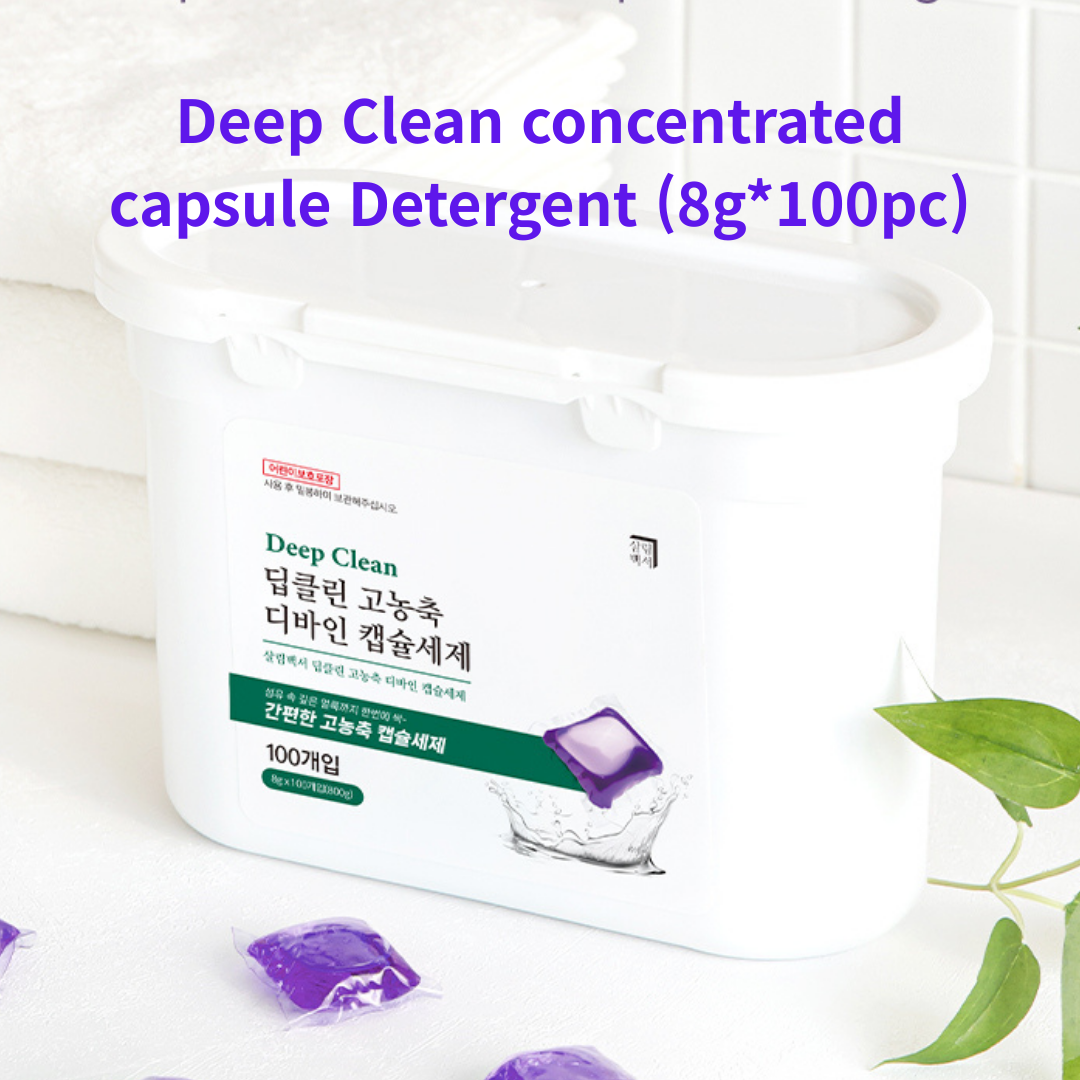 [Sallim Baekseo] Deep Clean concentrated capsule Detergent (8g*100pc) 딥클린 디바인 고농축 캡슐세제 ( 8g*100pc)