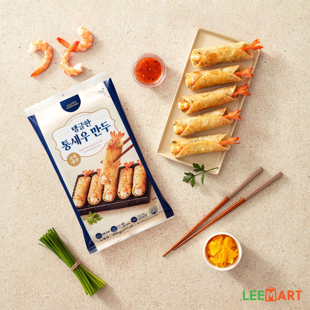 [Hanmandoo] Chewy Whole Shrimp Dumplings 200g / 한만두 탱글한 통새우 만두 200g