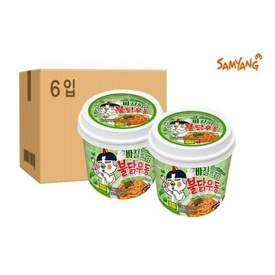 SY Basil Cream Fire Burdock Udon 바질크림 불닭우동 213.5G