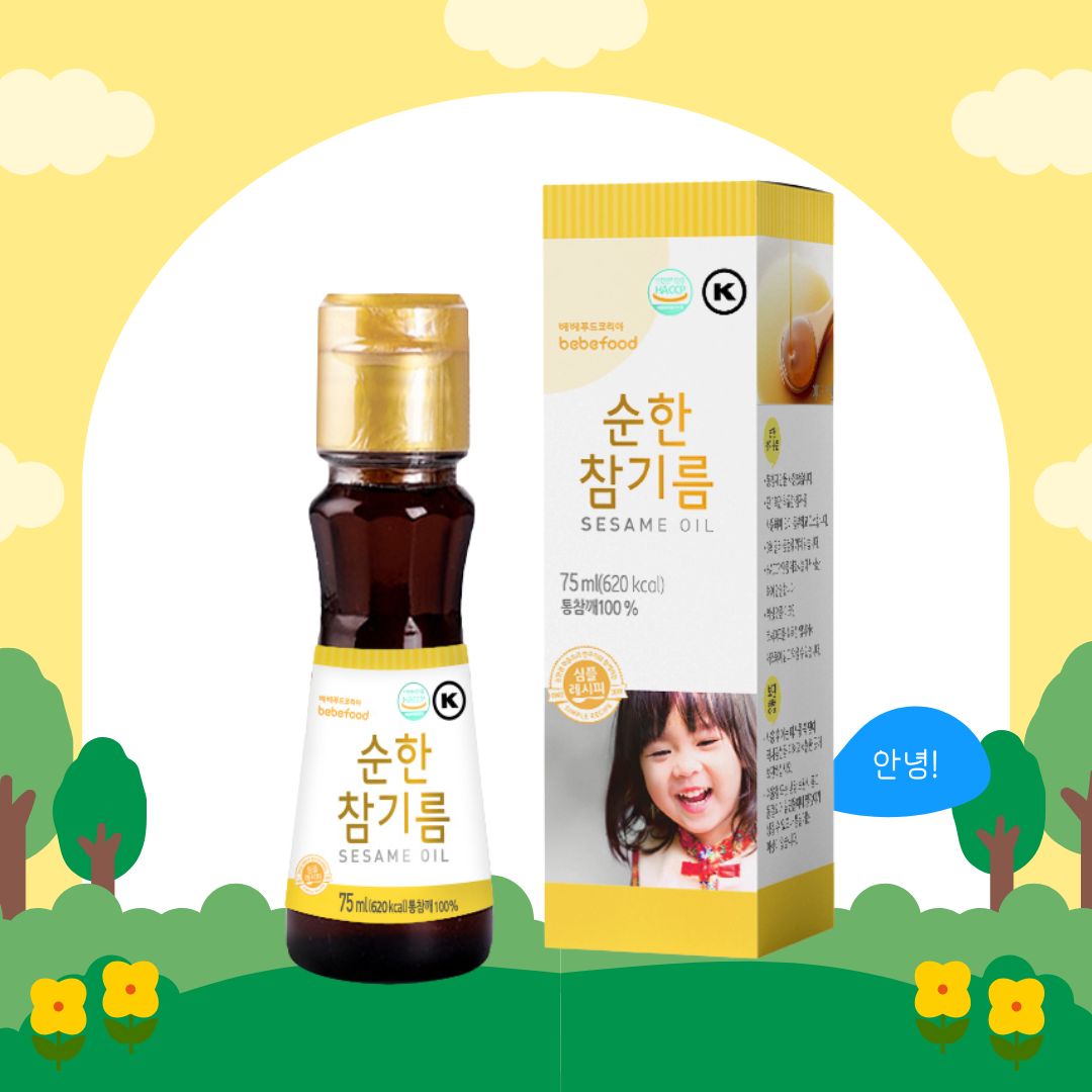 [Bebefood] Gentle Sesame Oil 75ml 베베푸드 순한 참기름 75ml