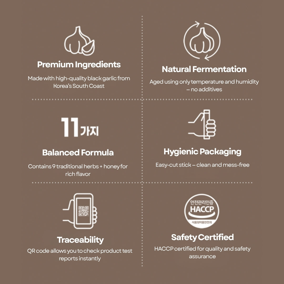 [CHUNHO N CARE] Black Garlic Stick 1 Box (10ml * 30Sticks) / 천호엔케어 흑마늘청 1박스(30포)