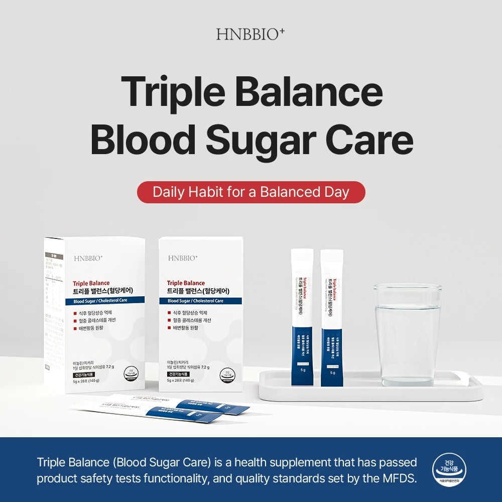 [HNB] Triple Balance Blood Sugar Support (5g x 28ea) / Cholesterol Management, Digestive Health, inulin Supplements