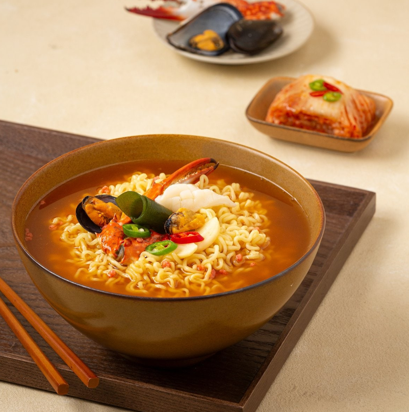 [Nongshim] Seafood Anseongtangmyeon 112gx5ea(1pack)/농심 해물 안성탕면 112gx5개입(1팩)
