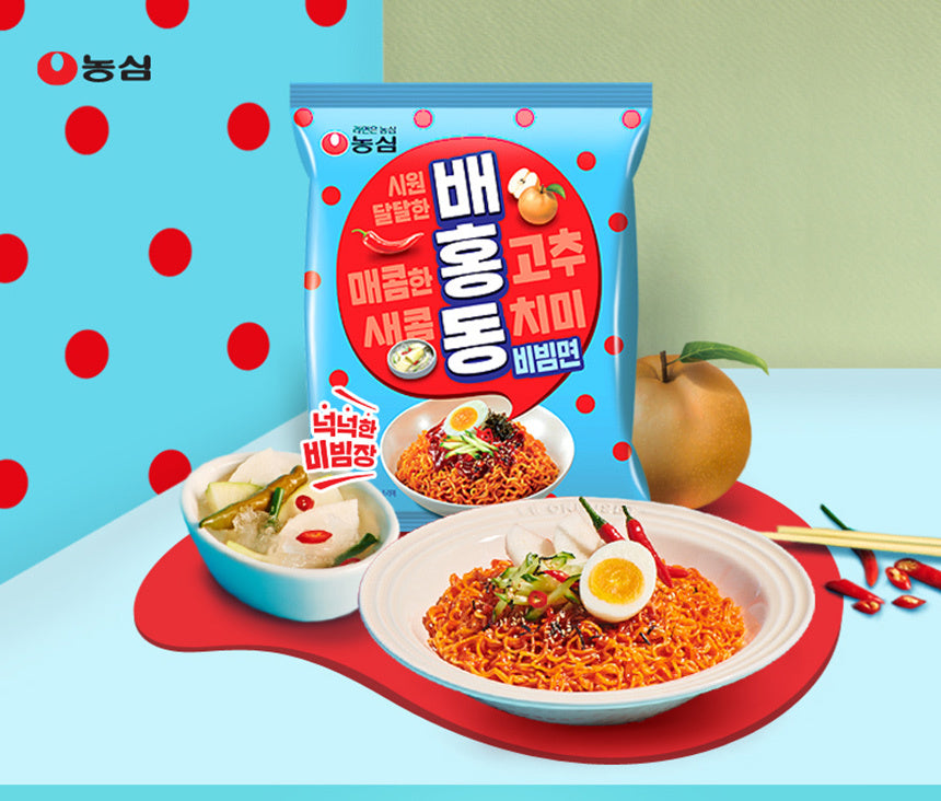 [Nongshim] Baehong Bibim-myeon 137gx5ea / 농심 배홍동 비빔면 137gx4개입