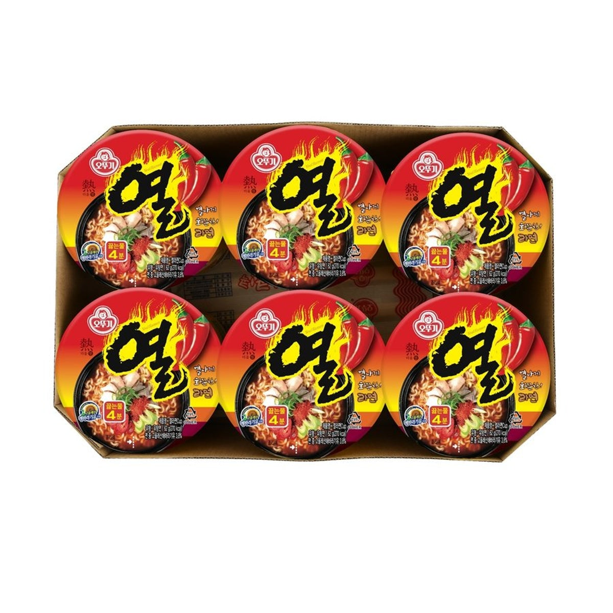 [OTOKI] Yeol Reamen Noodle Mini Cup 62g / 오뚜기 열라면 미니컵 62g