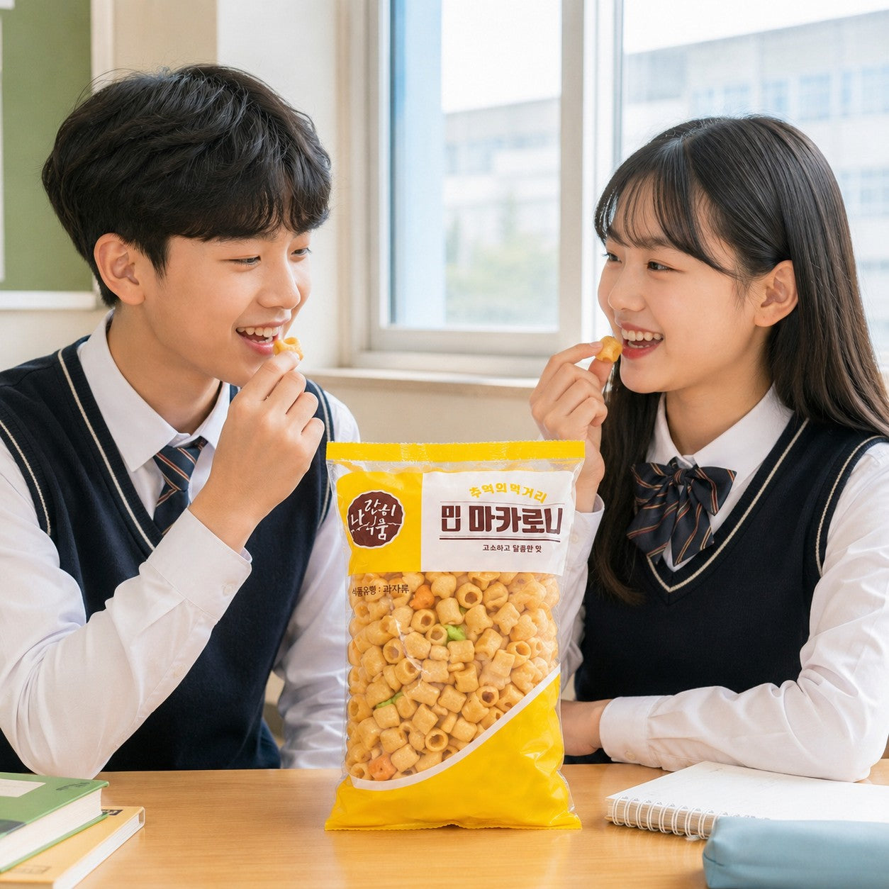 [Bundle of 2][Naranhi] Korean Crispy Mini Macaroni Puff 70g 나란히 미니 마카로니 뻥튀기 70g