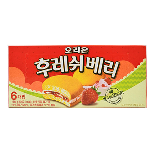 Orion Fresh Strawberry 168g x 6ea/오리온 후레쉬베리 딸기 168g x 6개입