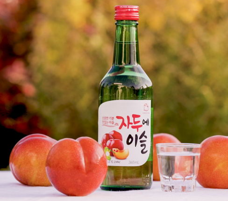 Jinro plum soju 360ml / 진로 자두에 이슬 360ml