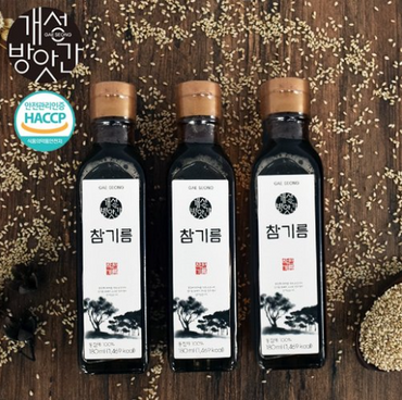 [Gae Seong] Sesame Oil 180ml /개성 방앗간 참기름 180ml