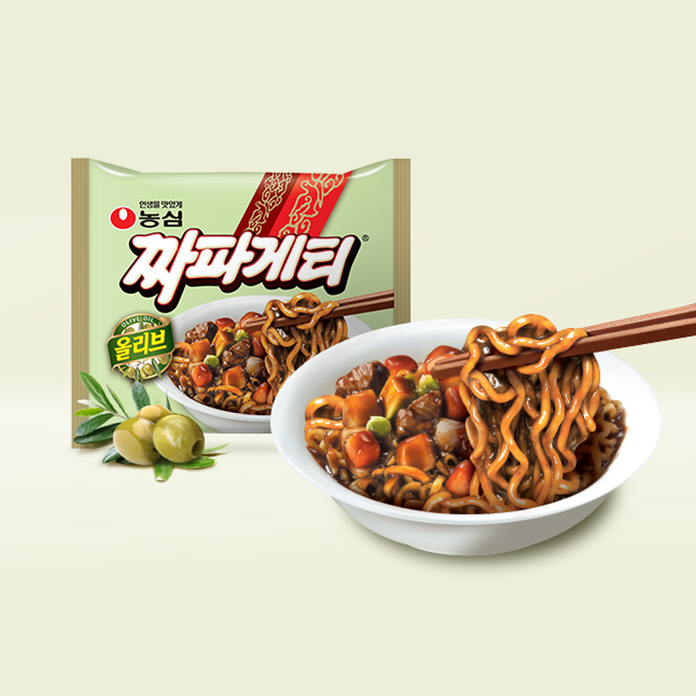[Expiry date: 20 Oct 2025] [Nongshim] Olive Chapagetti (140g x 5ea) / 농심 올리브 짜파게티 멀티팩 (140g x 5ea)