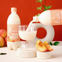 [Woorisul] Peach Makgeolli Rice Wine 750ml(Alc 5%) / 우리술 톡쏘는 복숭아 막걸리 750ml(Alc 5%)