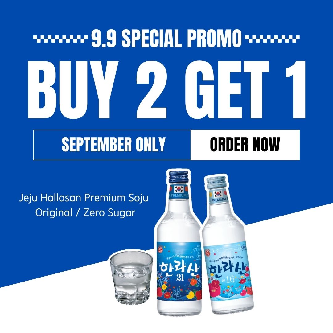 [9.9 Special Promotion][2+1]Jeju Hallasan Premium Soju (Original (21% Alc) / Zero Sugar(16% Alc))