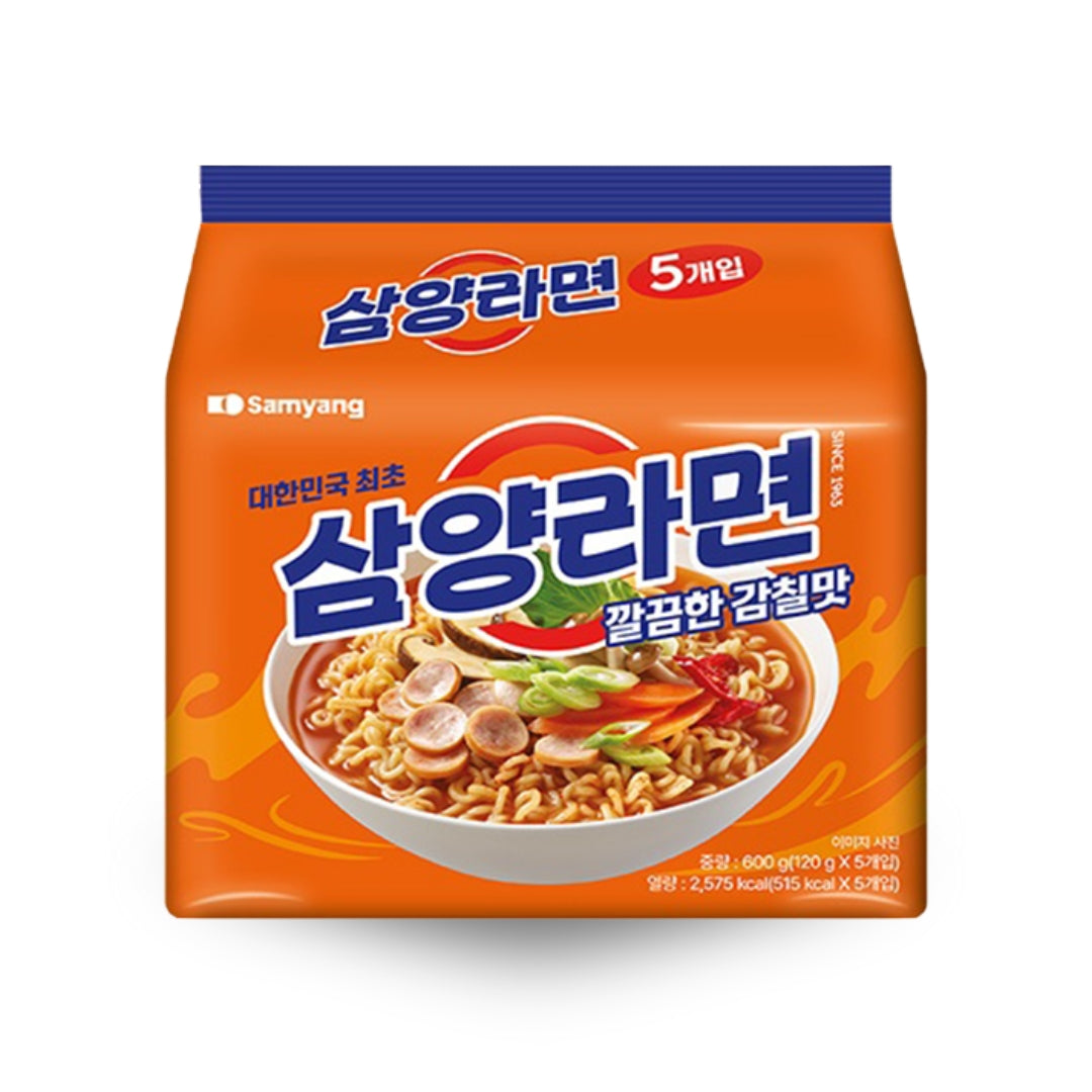 [Samyang] Samyang Ramen Original Pack (120gx5ea) / 삼양라면 깔끔한 감칠맛 멀티 (120gx5개입)