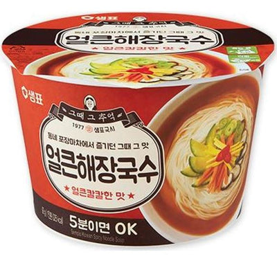 Instant Spicy Noodle soup - 샘표 얼큰해장국수 컵 92g
