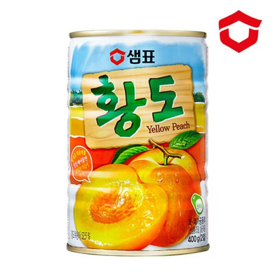 SP Canned Yellow Peaches Halves 황도 통조림 400g