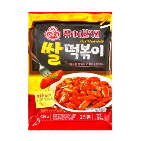 Ottogi Rice Tteokbokki 426g/오뚜기  뚜기네 분식집 쌀 떡볶이 426g