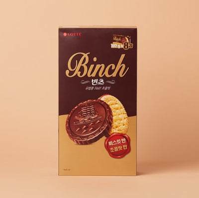 Lotte Binch Crispy Biscuit Covered with chocolate 102g/ 롯데 빈츠 102g