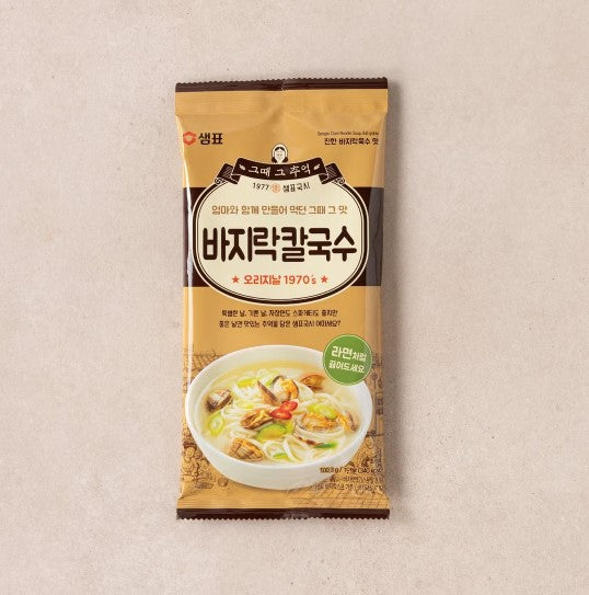 Sempio Clam Flavor Noodle 111g/샘표 바지락칼국수 111g