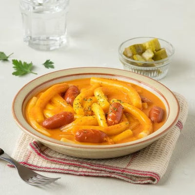 CJW Splcy Rose TTEOKBOKKI SAUCE 매콤한 로제 떡볶이 소스 120g