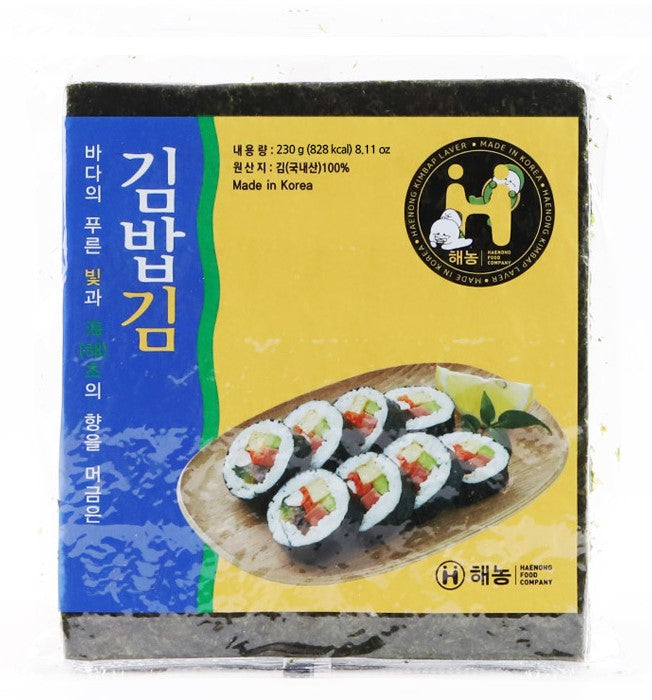 HN Seaweed Gimbap 해농 김밥김 200G*100매