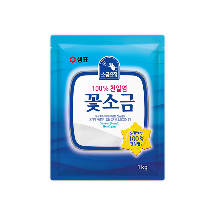 [Sempio] Fine Sea Salt 1kg Made in Korea / 샘표 꽃소금 1kg
