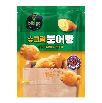 CJ Bibigo Fish-shaped bread Custard Cream 300g/CJ 비비고 슈크림 붕어빵 300g