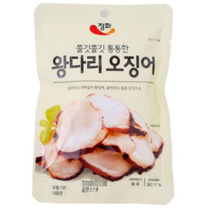 [Jung Hwa Food] ROASTED SQUID TENTACLE SLICE 27gx5ea /정화식품 왕다리오징어 27gx5개