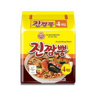 Ottogi Spicy Seafood Noodle Soup Noodle pack 130gx4/오뚜기 진짬뽕 멀티 130gx4개입