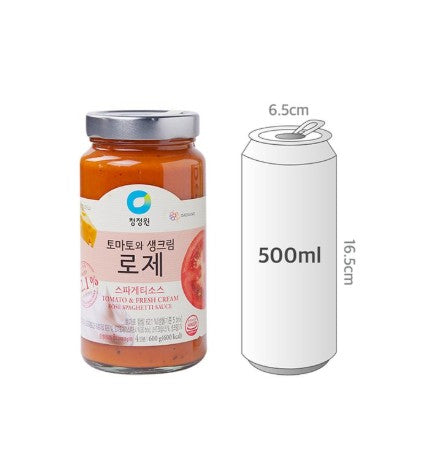 [CJW] Tomato & Fresh Cream Rose Spaghetti Sauce 600g / 청정원 토마토와 생크림 로제 스파게티소스 600g