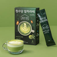 [Aroma Ville] Cheongsudang Matcha Latte 144g/Black Tea Latte (18g × 8 sticks) 아로마빌레 청수당 말차라떼/홍차라떼 144g(18g × 8스틱)