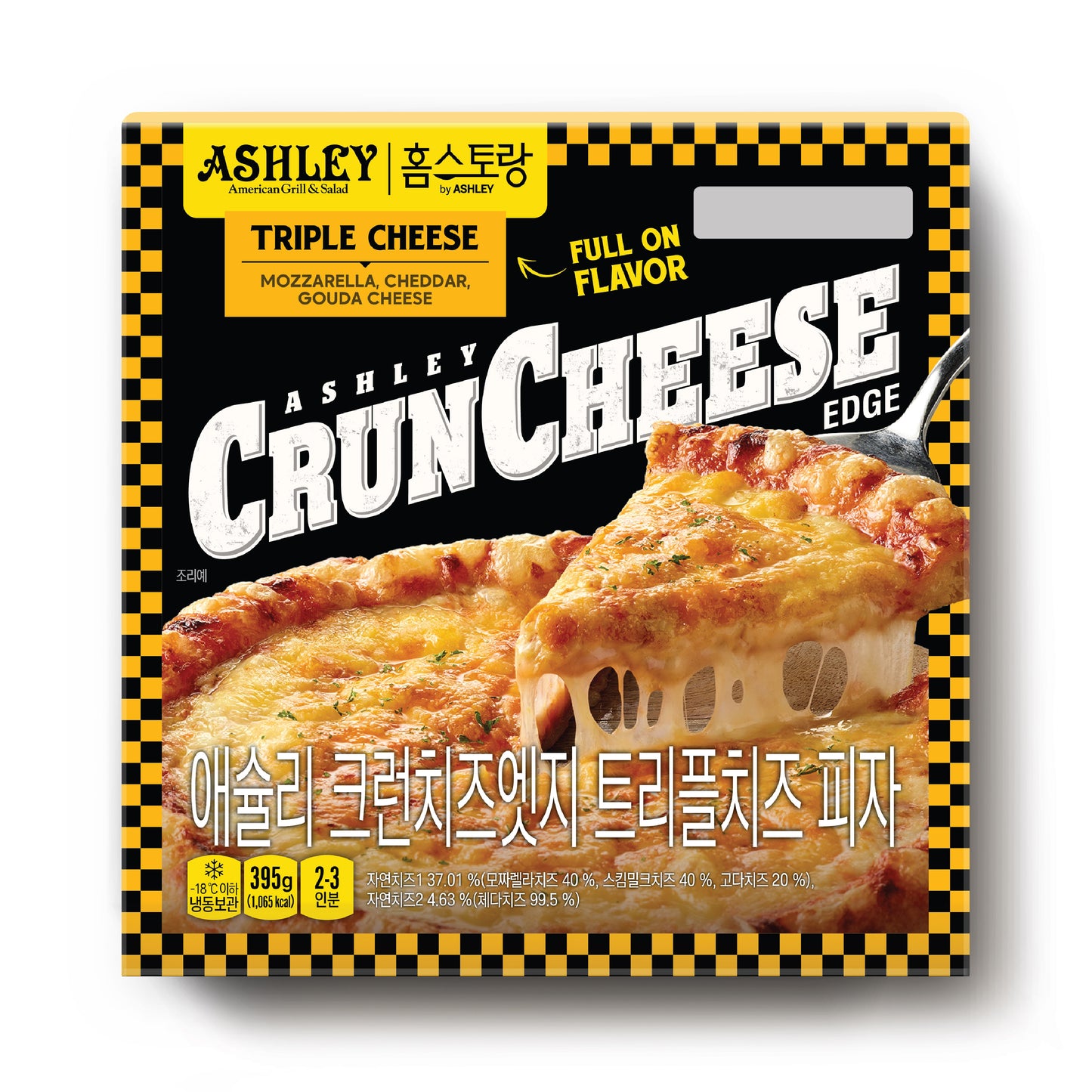[Ashley] Crunch Cheese Edge Triple Cheese Pizza 385g / 애슐리 크런치즈엣지 트리플치즈피자 385g