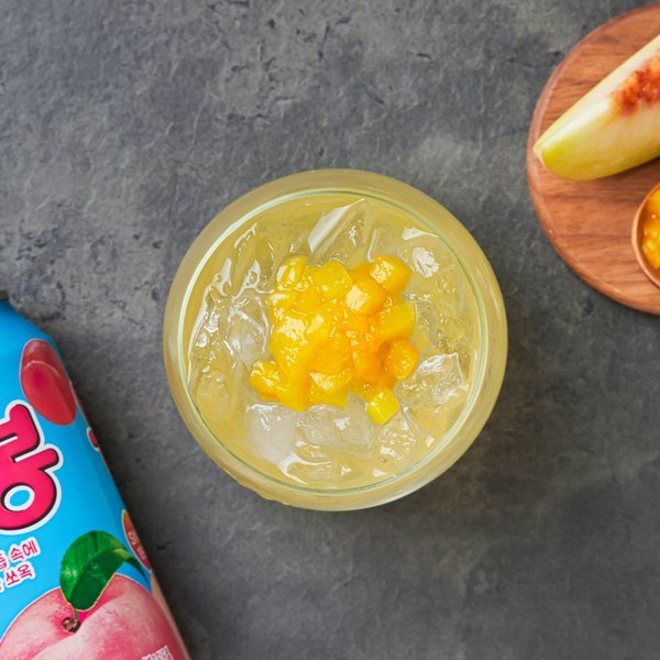 [Haitai] Peach Bong Bong Juice Drink 340ml / 해태 복숭아 봉봉 340ml