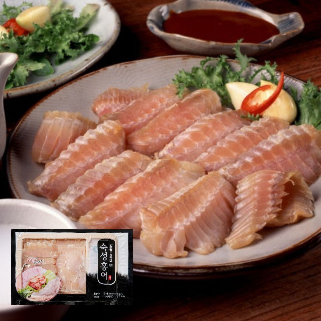 [SUH] Frozen Fermented Skate Wing Slices 190g 수협 냉동 숙성 홍어회 날개 190g