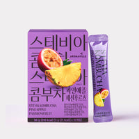 [Aroma Ville]Stevia Kombucha(Lemon/Strawberry Kiwi/Pineapple Passion Fruit) 5g × 10 stick 스테비아 콤푸차 (레몬/딸기키위/파인애플 패션후르츠)