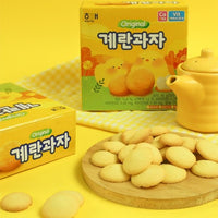 Haitai Egg Biscuit 45g: Light & Sweet Korean Snack 45g/해태 계란 과자 45g