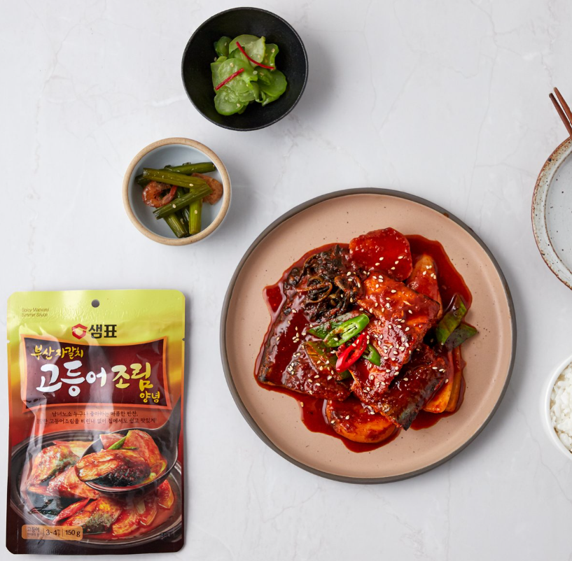 [Sempio] Busan Jagalchi Braised Mackerel Sauce 150g 3-4 serving/ 샘표 부산 자갈치 고등어 조림 양념 150g 3-4인분