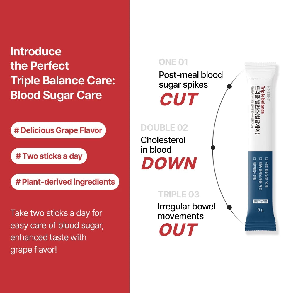 [HNB] Triple Balance Blood Sugar Support (5g x 28ea) / Cholesterol Management, Digestive Health, inulin Supplements