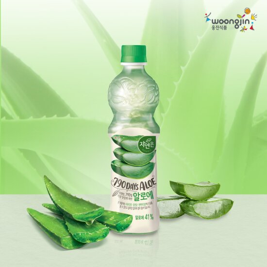 ＡＬＯＥです。 Woongjin] Nature's 790days Aloe Juice 500ml / 웅진 자연은 알로에