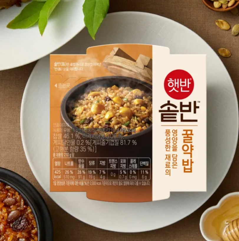 [CJ] Hetbahn Honey Rice 210g/CJ 햇반솥반 꿀약밥 210g