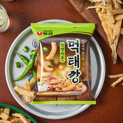 Nongshim Dried Pollack Snack Green Pepper Mayo Flavor 60g/농심 먹태깡 청양마요맛 60g