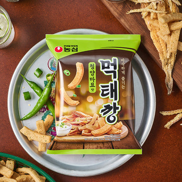 Nongshim Dried Pollack Snack Green Pepper Mayo Flavor 60g/농심 먹태깡 청양마요맛 60g